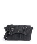 Vivienne Westwood Kimmy Snake Effect Crossbody bag dark grey