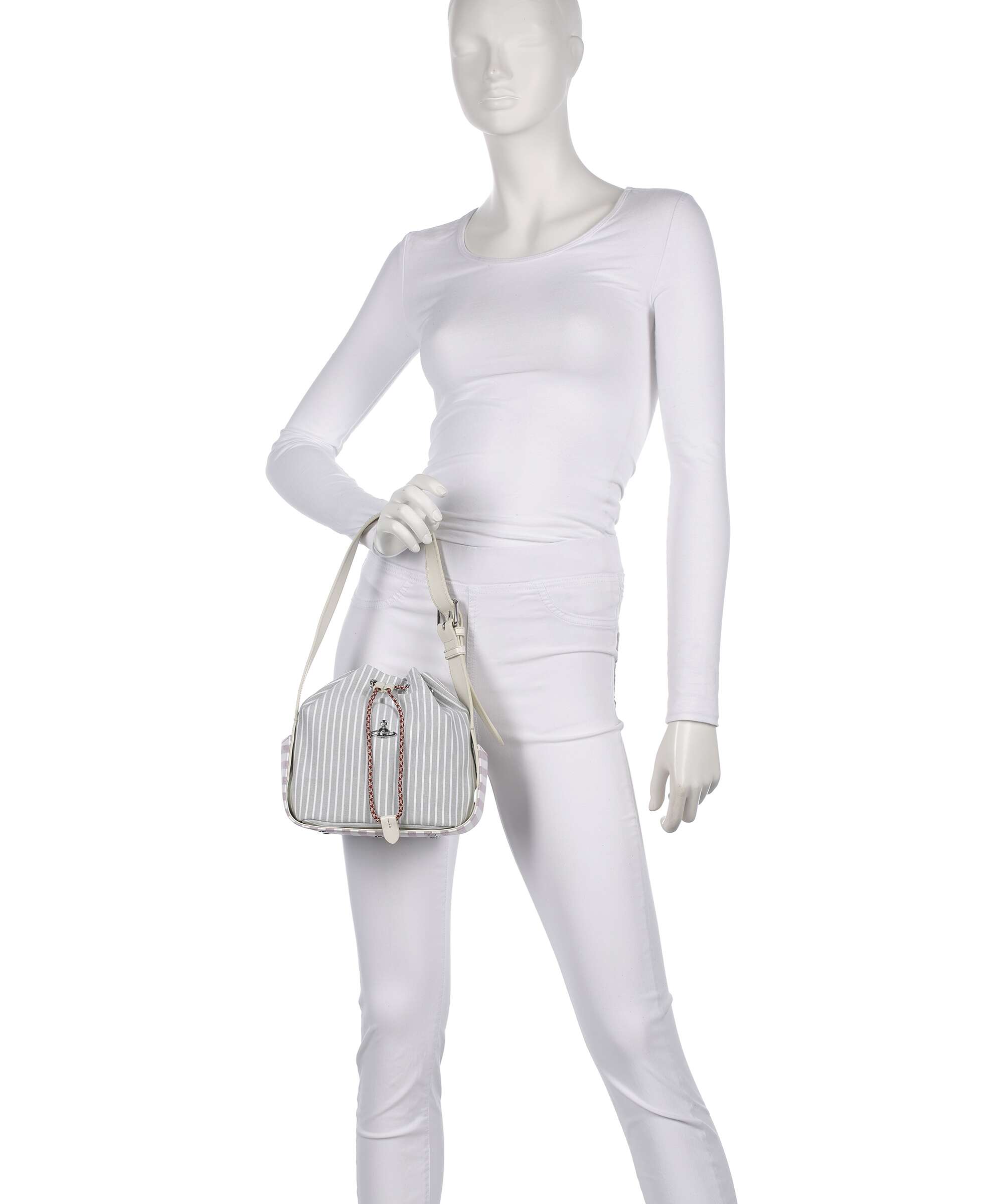 Vivienne Westwood Stacey Classic Oxford Shirt Bucket bag multi