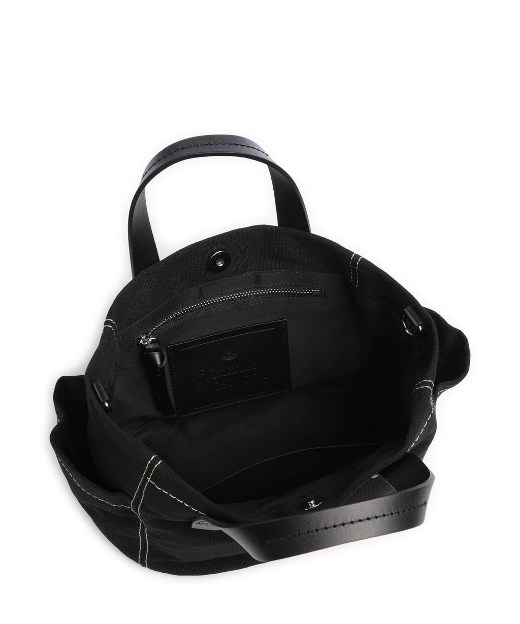 Vivienne Westwood Henry Canvas Small Handbag black