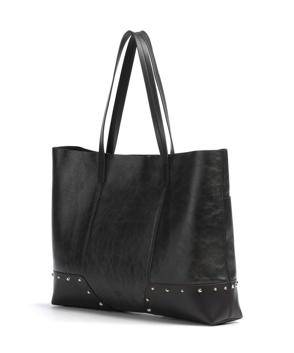 Pinko Tote bag dark brown/gold