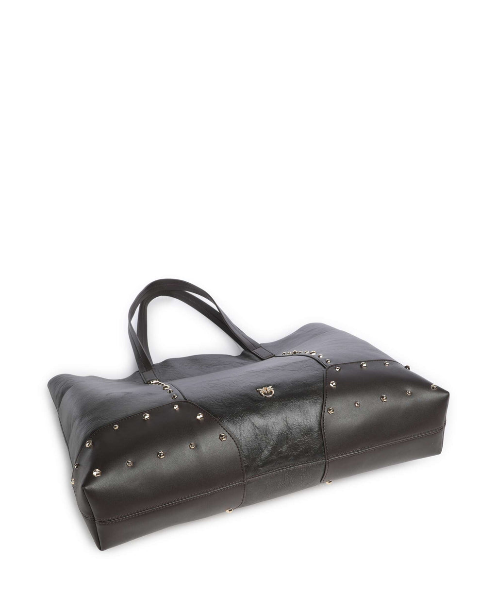 Pinko Tote bag dark brown/gold