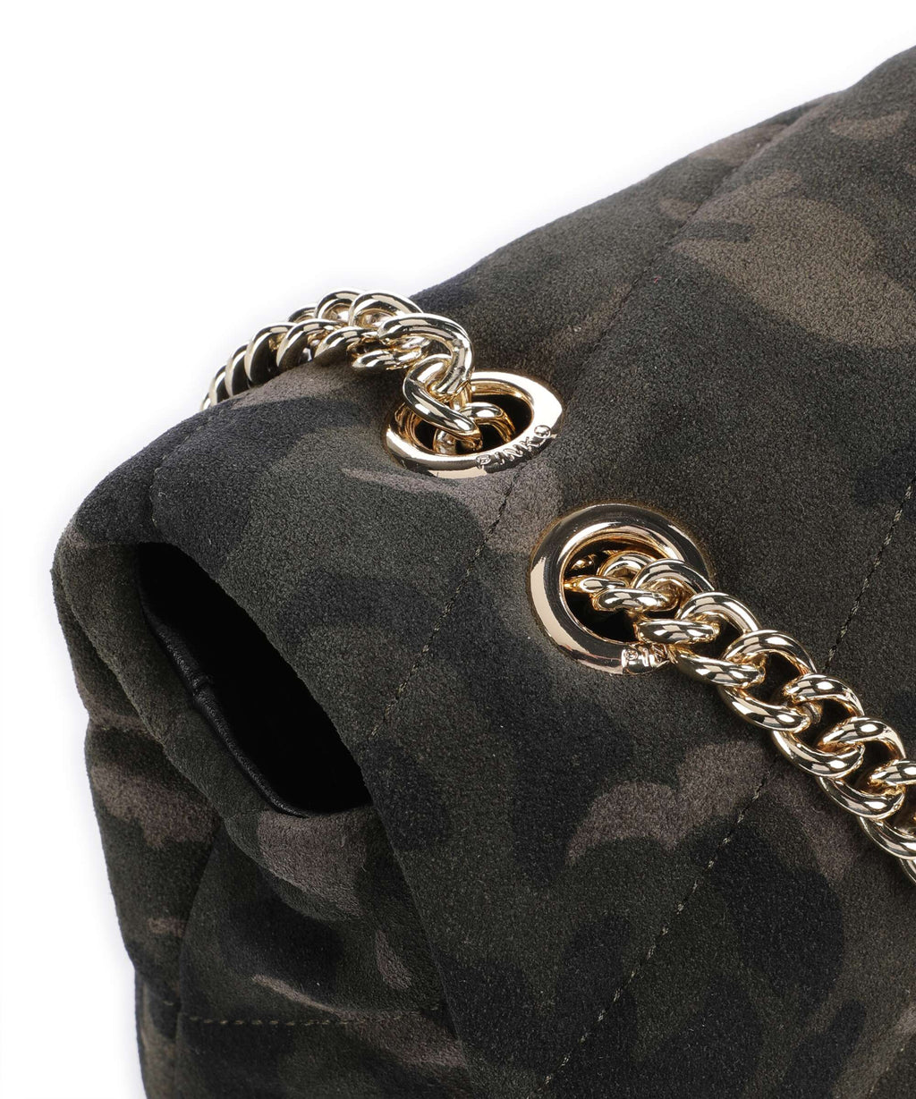 Pinko Love Puff Mini Shoulder bag multicolor/militar green/gold