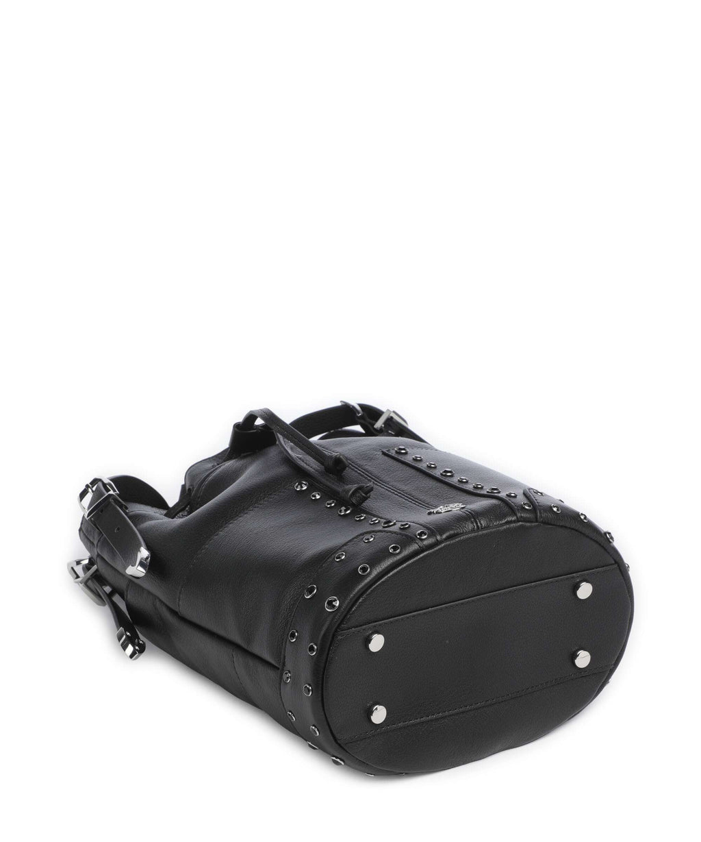 Pinko Mini Bucket bag nero/limousine/shiny nickel
