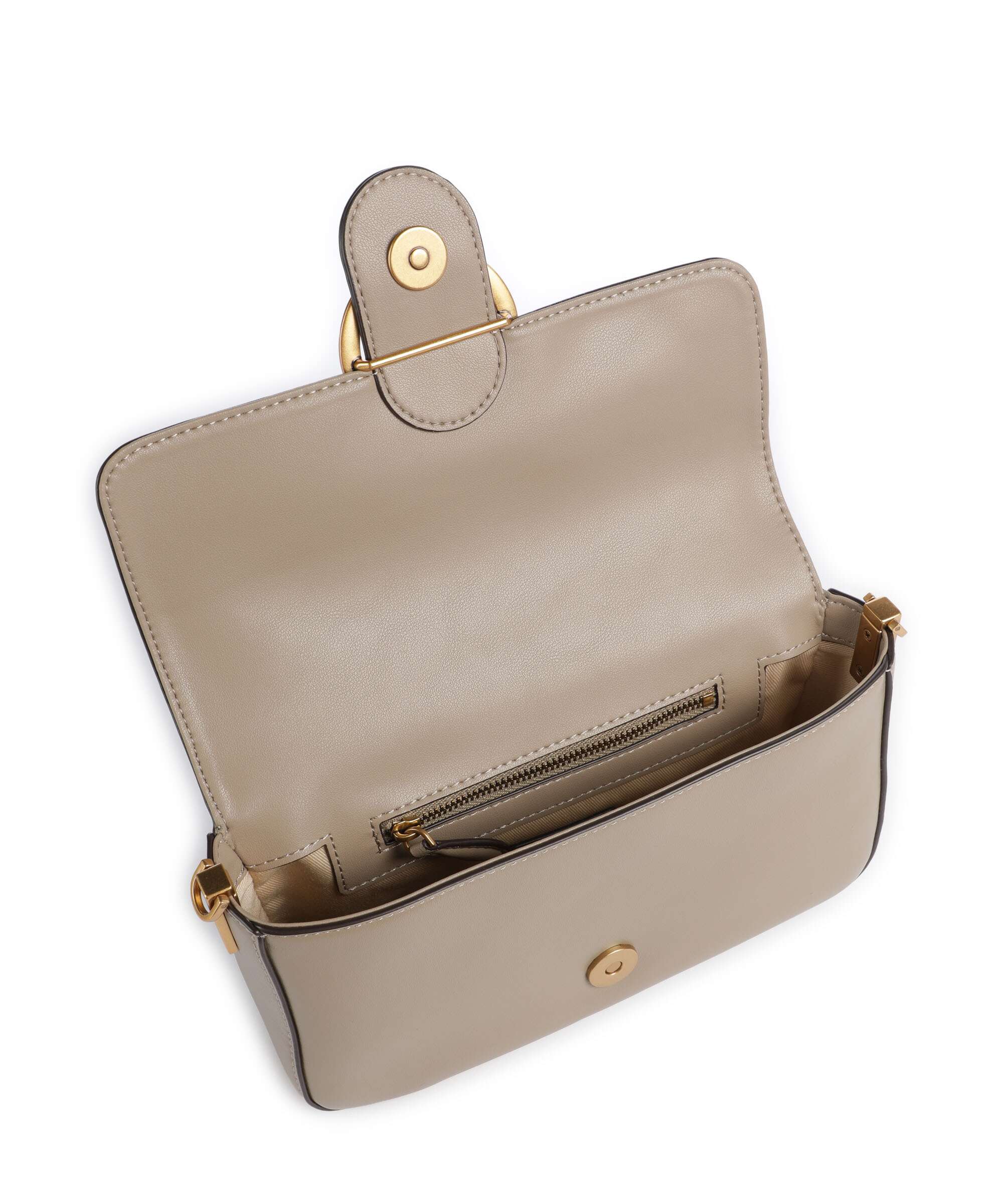 Pinko Love One Mini Slouchy Crossbody bag grigio talpa/antique gold