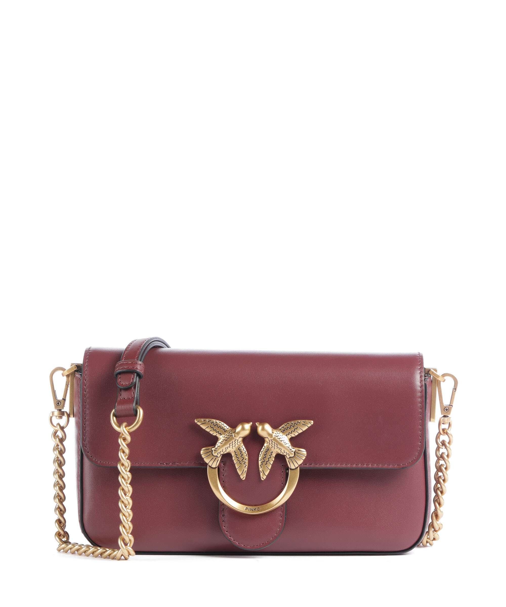 Pinko Love One Mini Slouchy Crossbody bag ribes intenso/antique gold