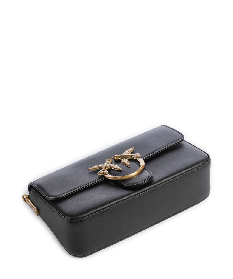 Pinko Love One Mini Slouchy Crossbody bag nero/antique gold