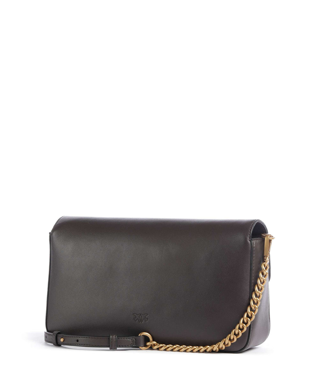 Pinko Love One Classic Slouchy Crossbody bag marrone marasca/antique gold