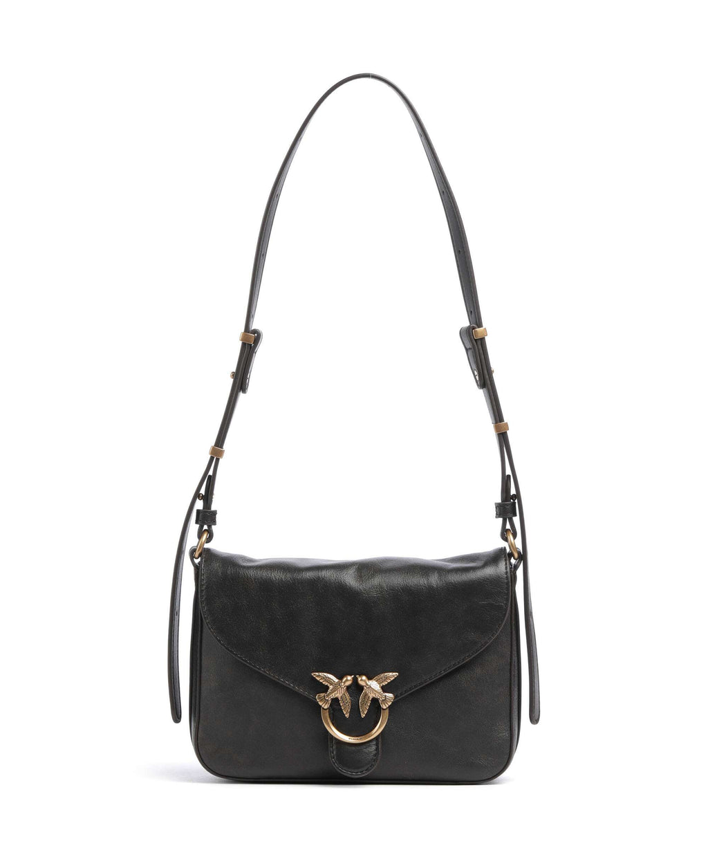 Pinko Love Mini Shoulder bag dark brown/gold