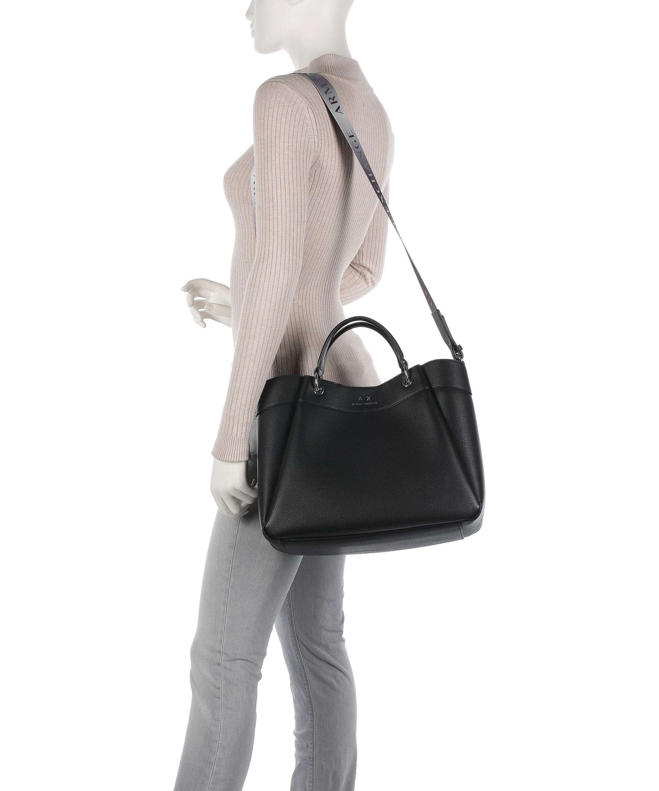 Armani Exchange Wave L Handbag nero