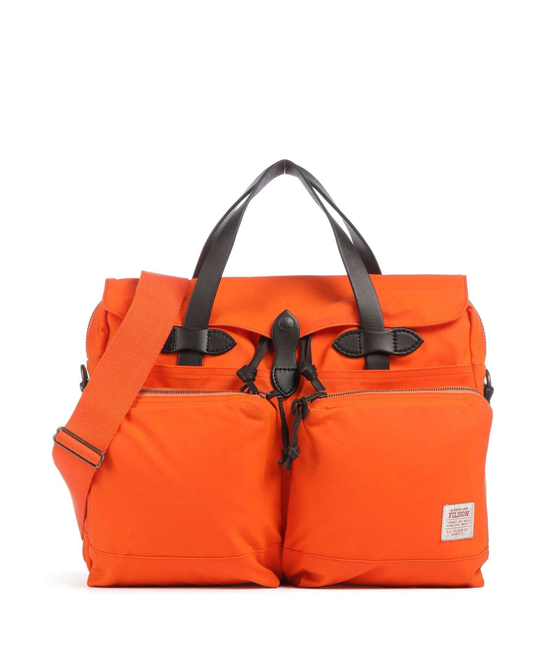 Filson Tin Cloth 24 Hour Briefcase flame
