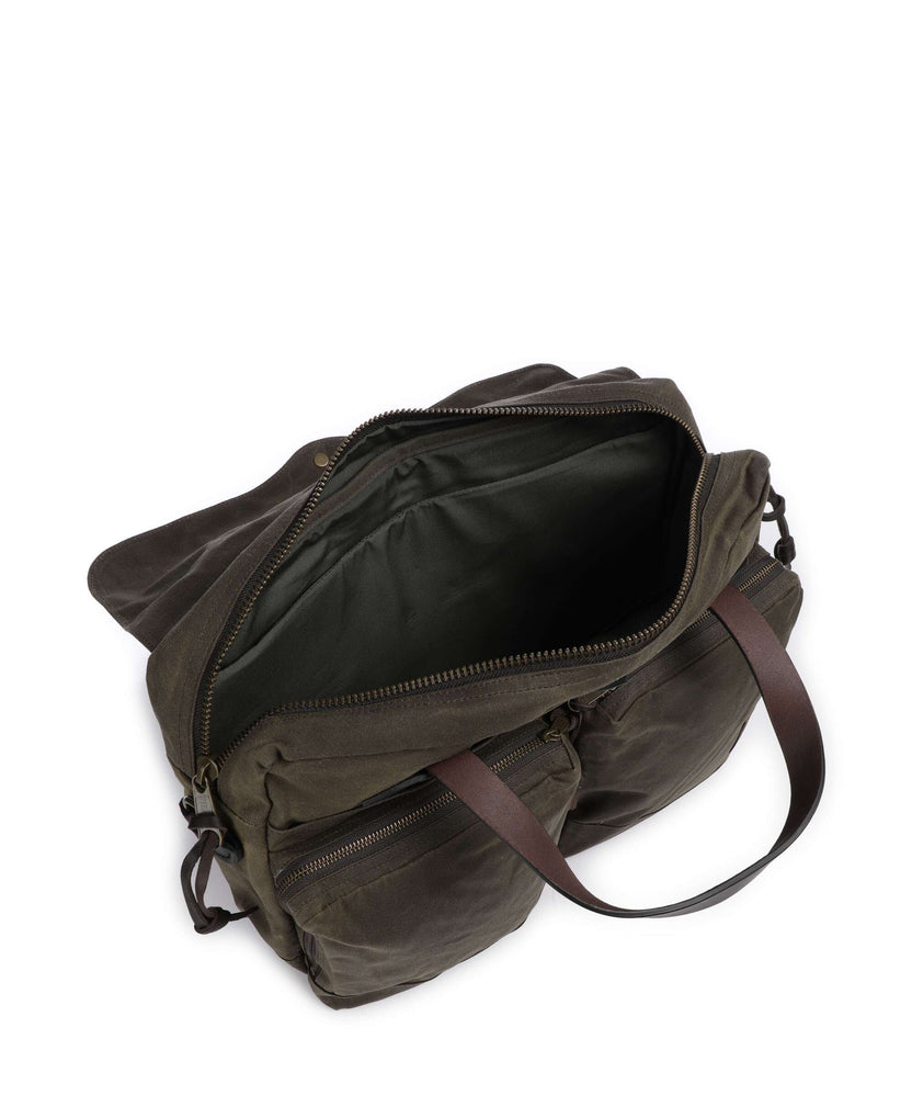 Filson Tin Cloth 24 Hour Briefcase otter green