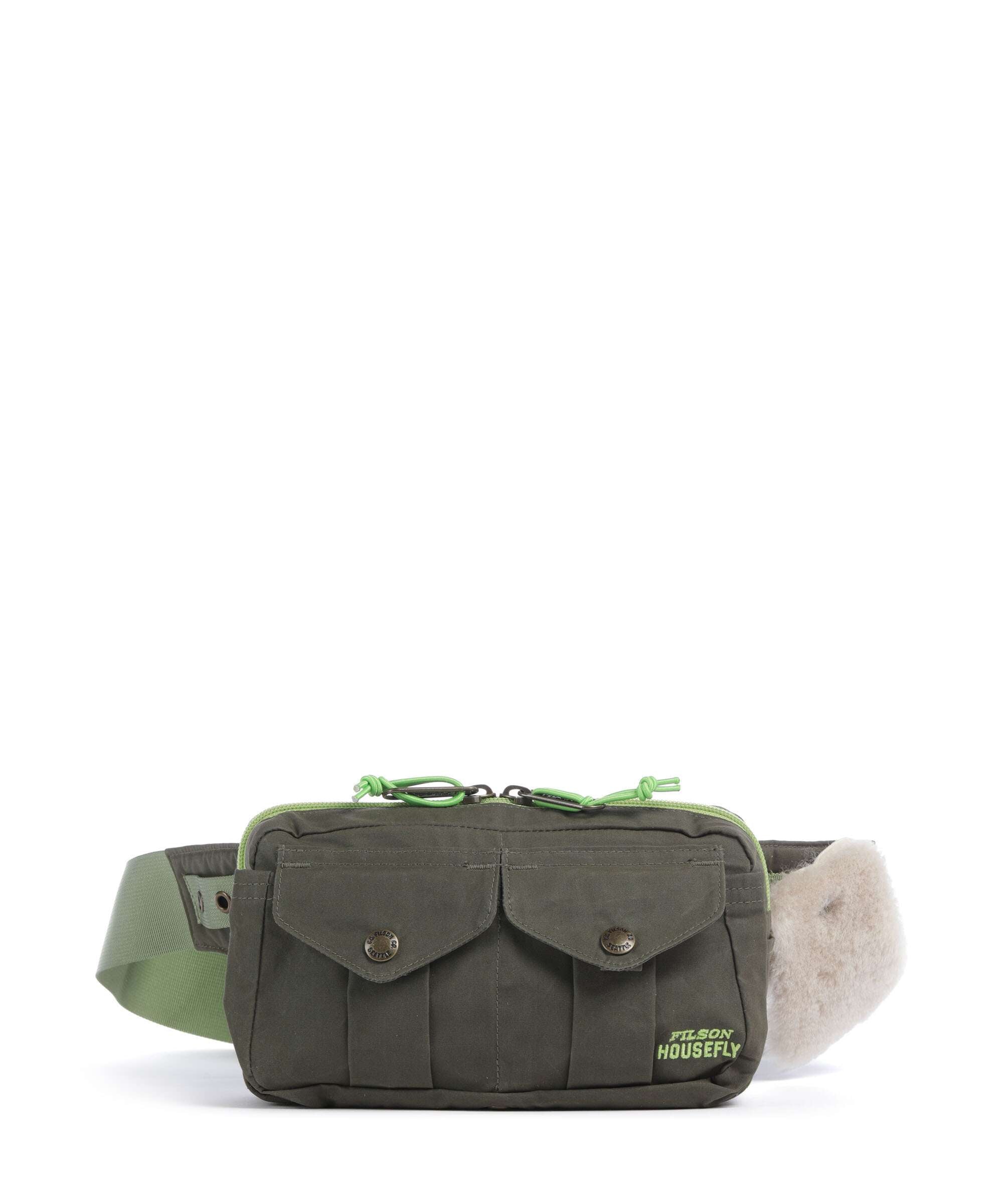Filson Waxed Cotton Belt bag otter green