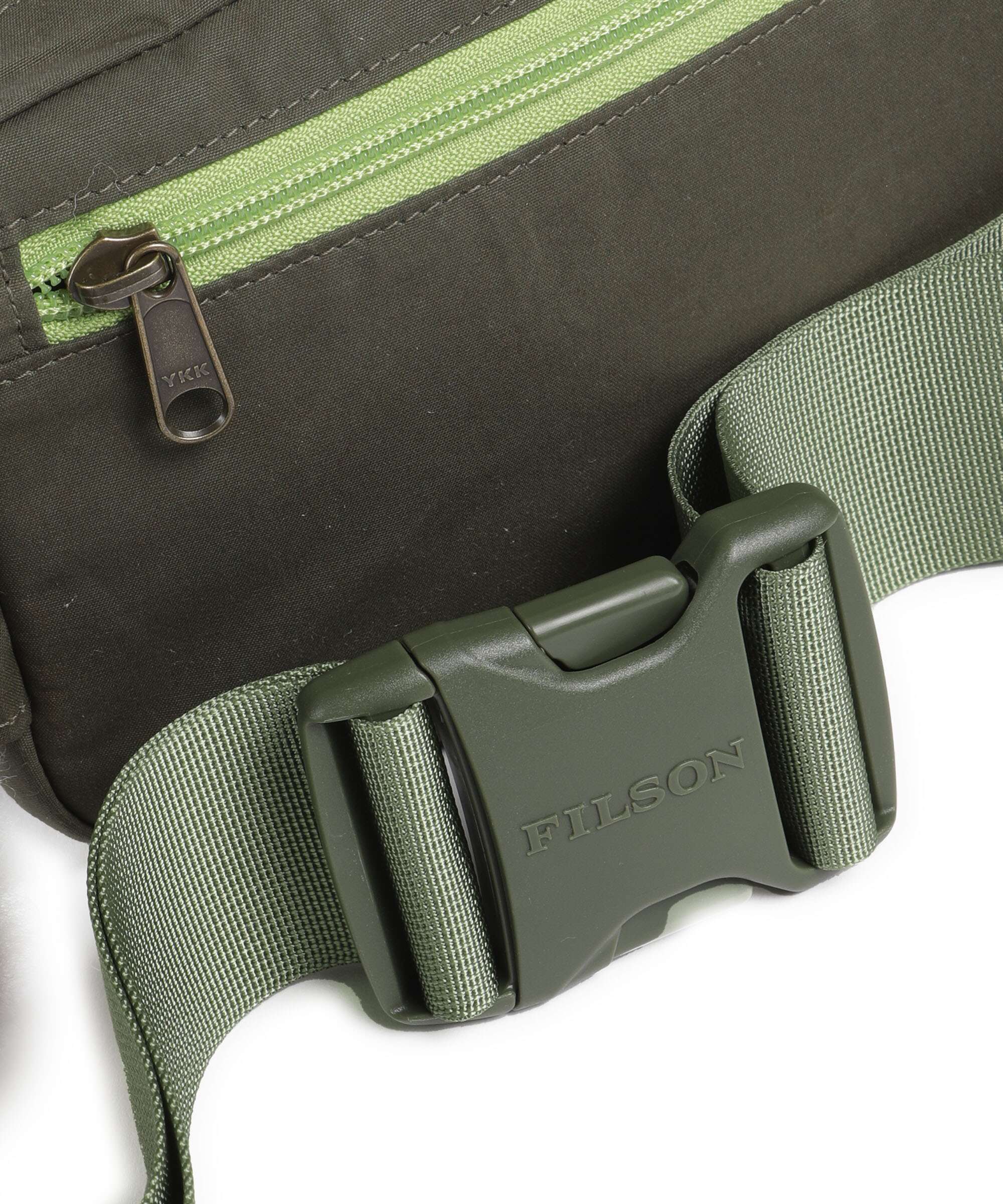 Filson Waxed Cotton Belt bag otter green