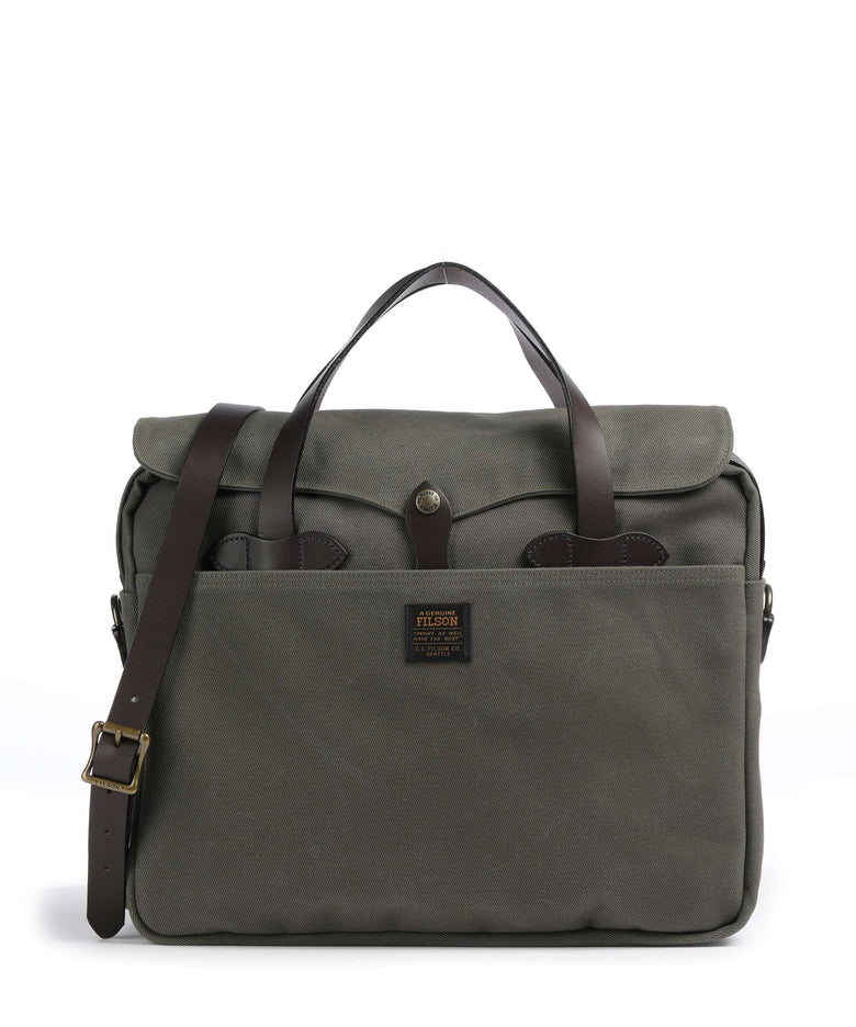 Filson Luggage Twill Briefcase otter green