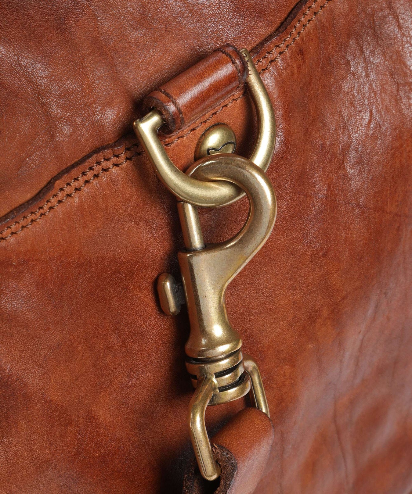 Campomaggi Travel bag with wheels cognac