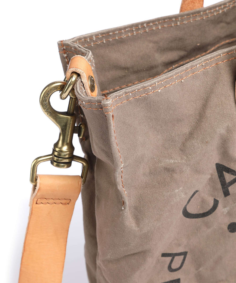 Campomaggi Tote bag verde militare/naturale/nera