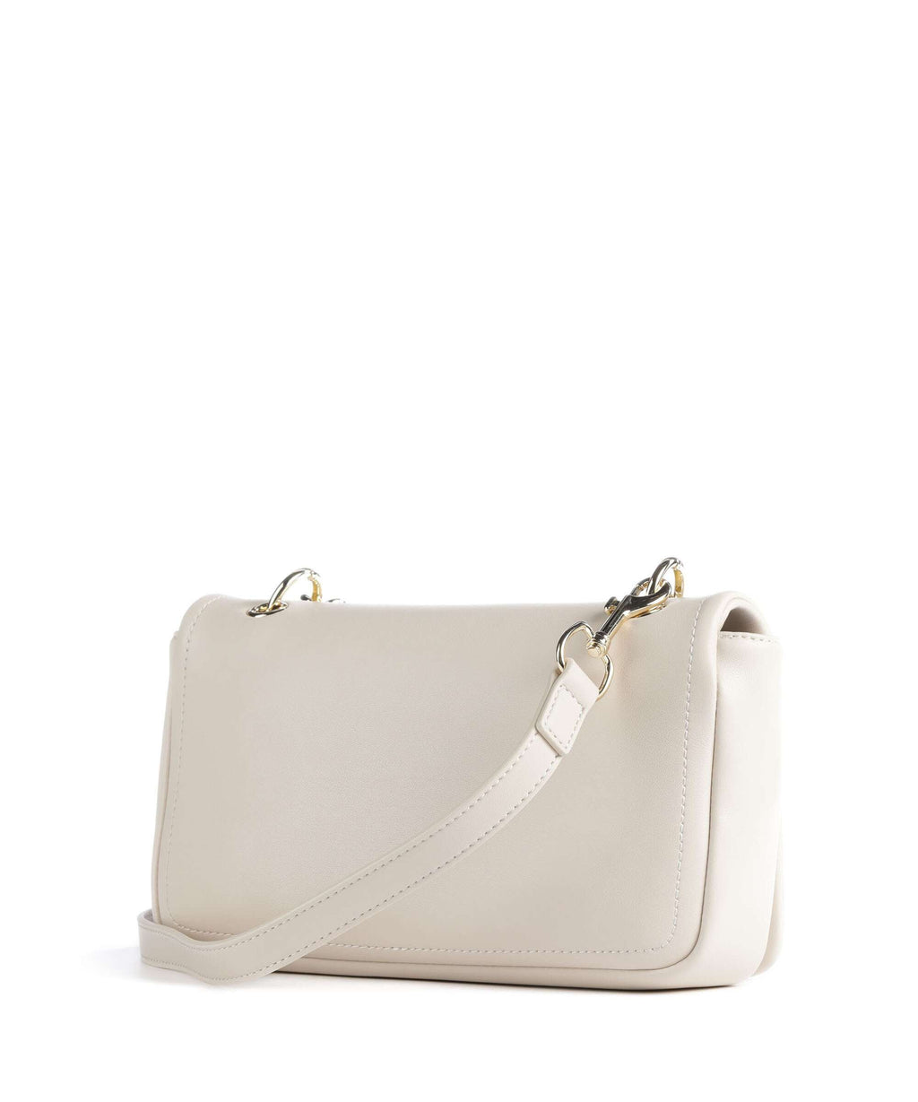 Love Moschino Strass Heart Chain Crossbody bag avorio