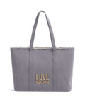 Love Moschino Denim Icon Tote bag light blue