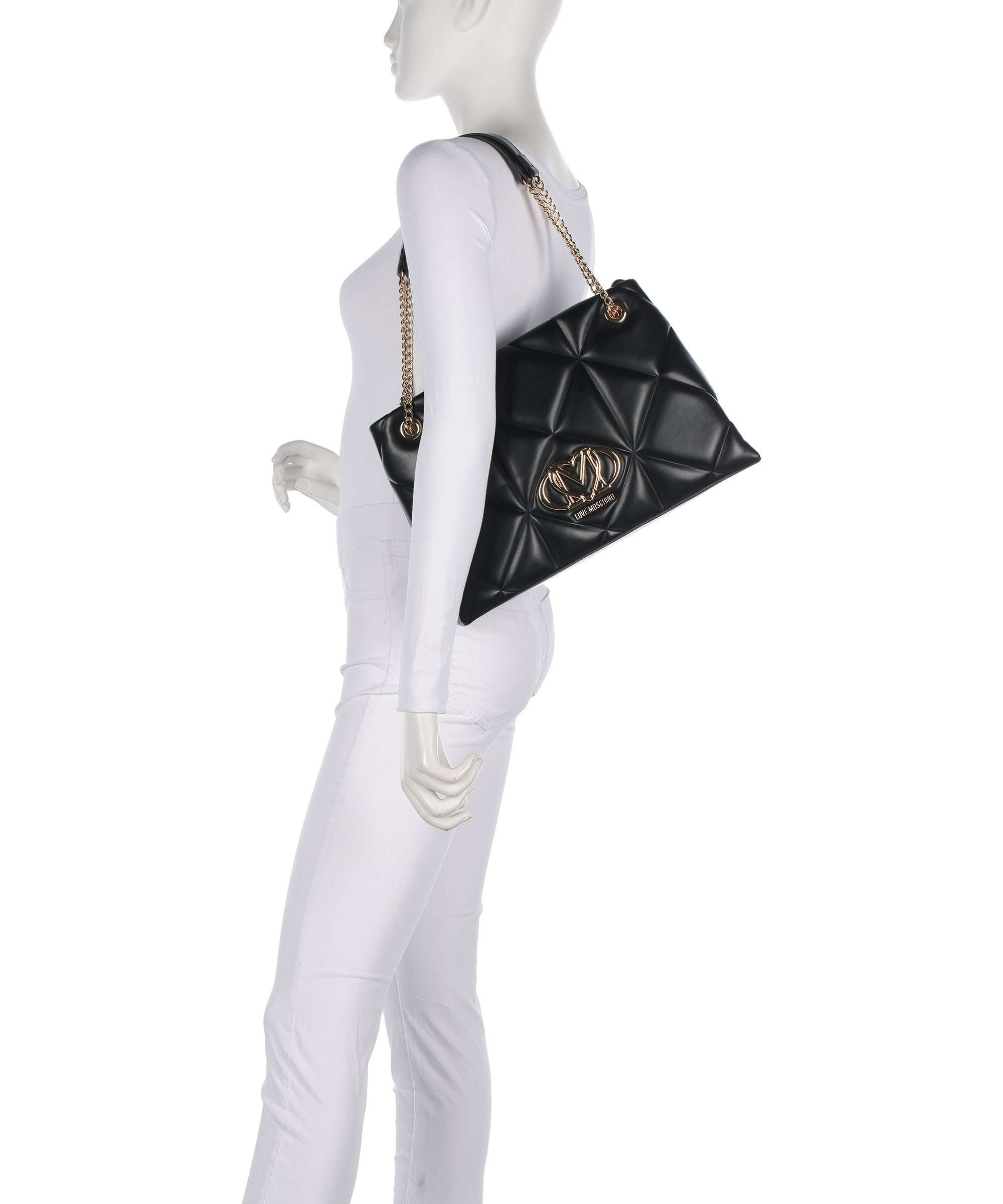 Love Moschino Embossed Q Tote bag black