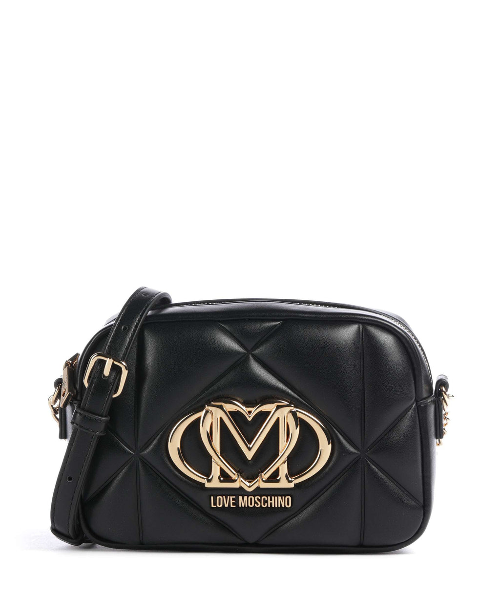 Love Moschino Embossed Q Crossbody bag black