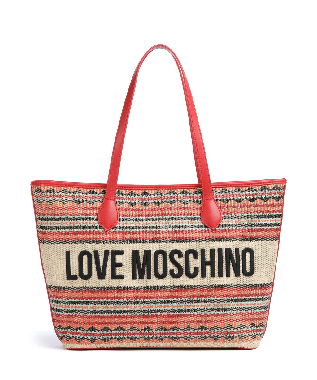 Love Moschino Sunset Stripes Tote bag multicolour/red