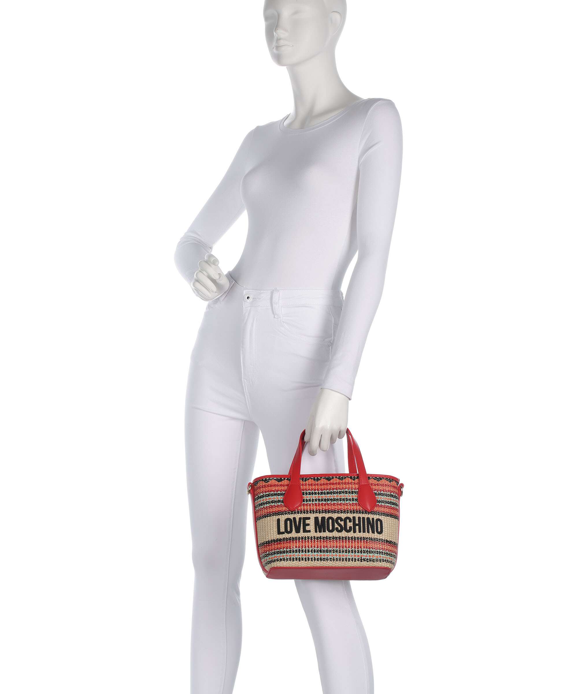 Love Moschino Sunset Stripes Handbag multicolour/red