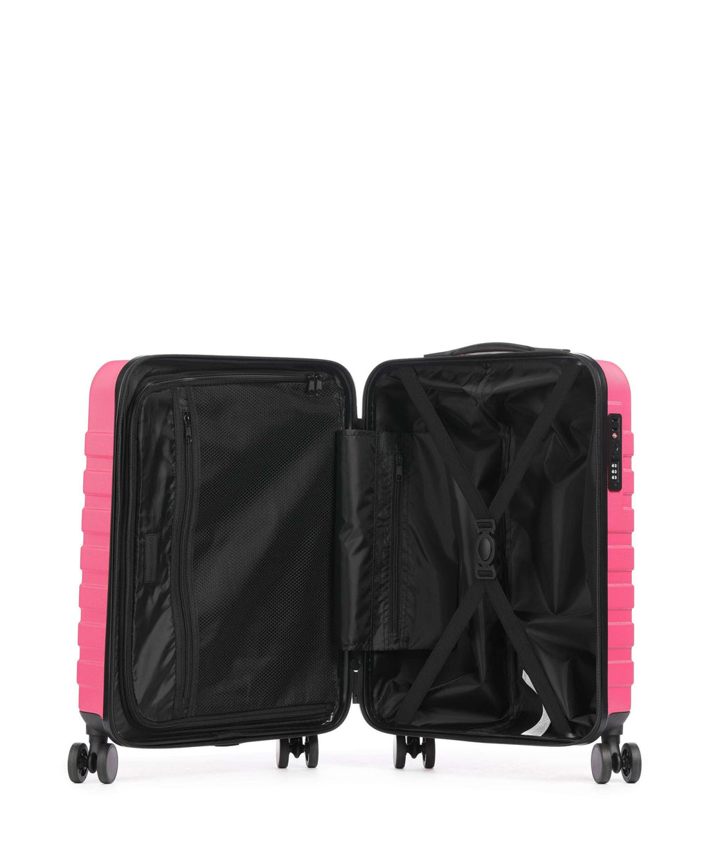 Valentino Bags Starlight Spinner (4 wheels) fuxia