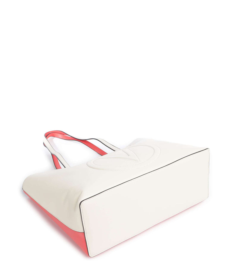 Valentino Bags Selena Re Tote bag ecru/corallo
