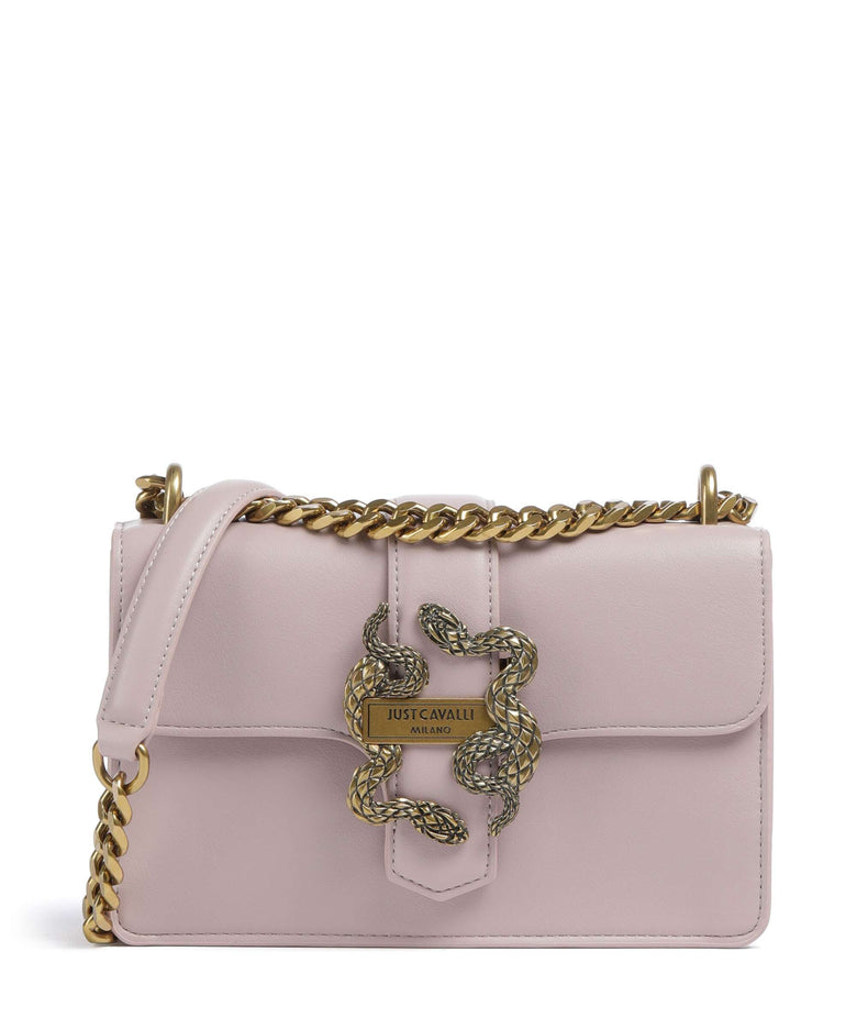 Just Cavalli Iconic Snakes Shoulder bag mauve