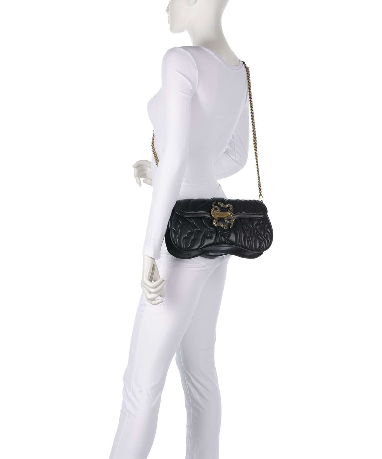 Just Cavalli Iconic Snakes Shoulder bag black