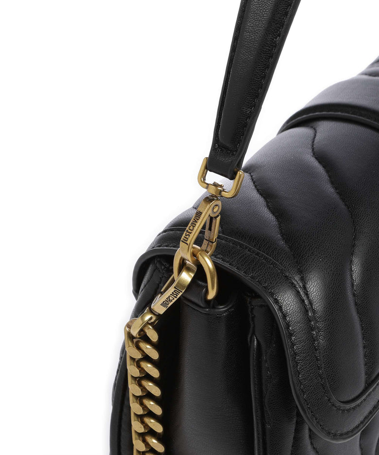 Just Cavalli Iconic Snakes Shoulder bag black