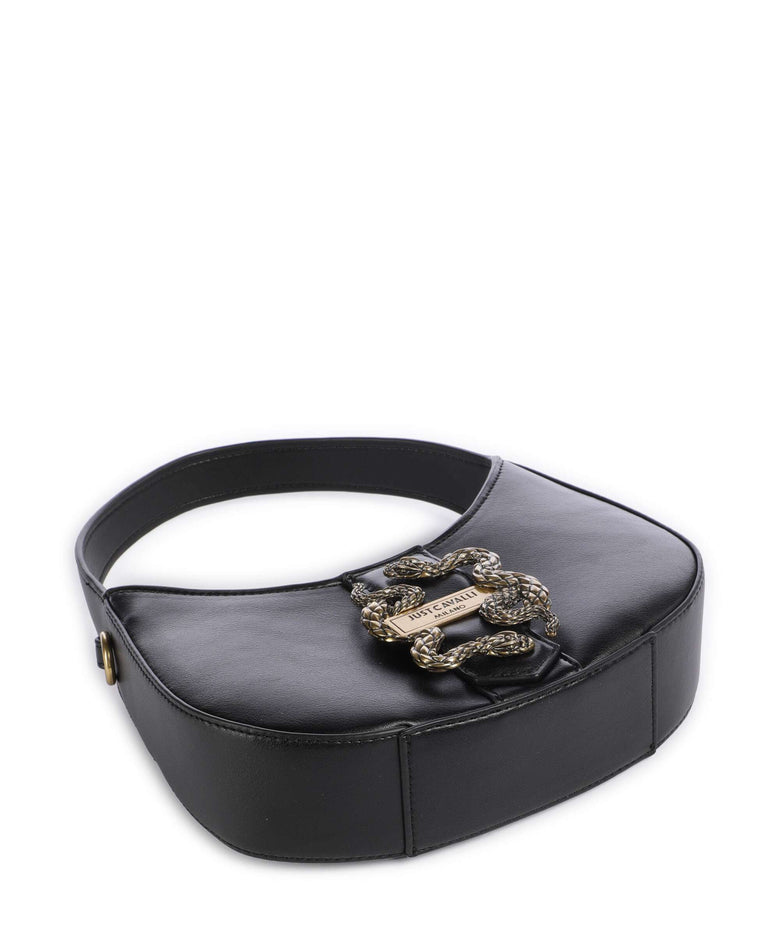 Just Cavalli Iconic Snakes Shoulder bag black
