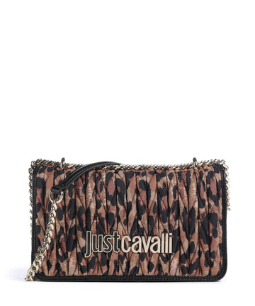 Just Cavalli Borsa a spalla iconic leo print/black