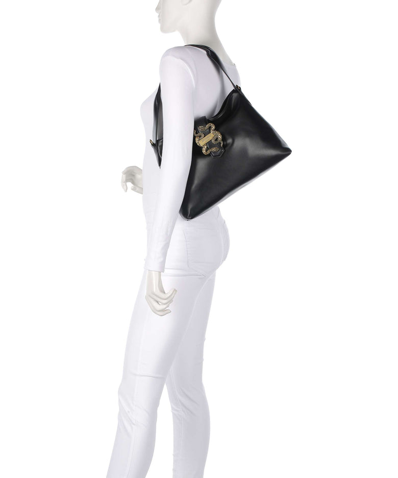 Just Cavalli Iconic Snakes Hobo bag black