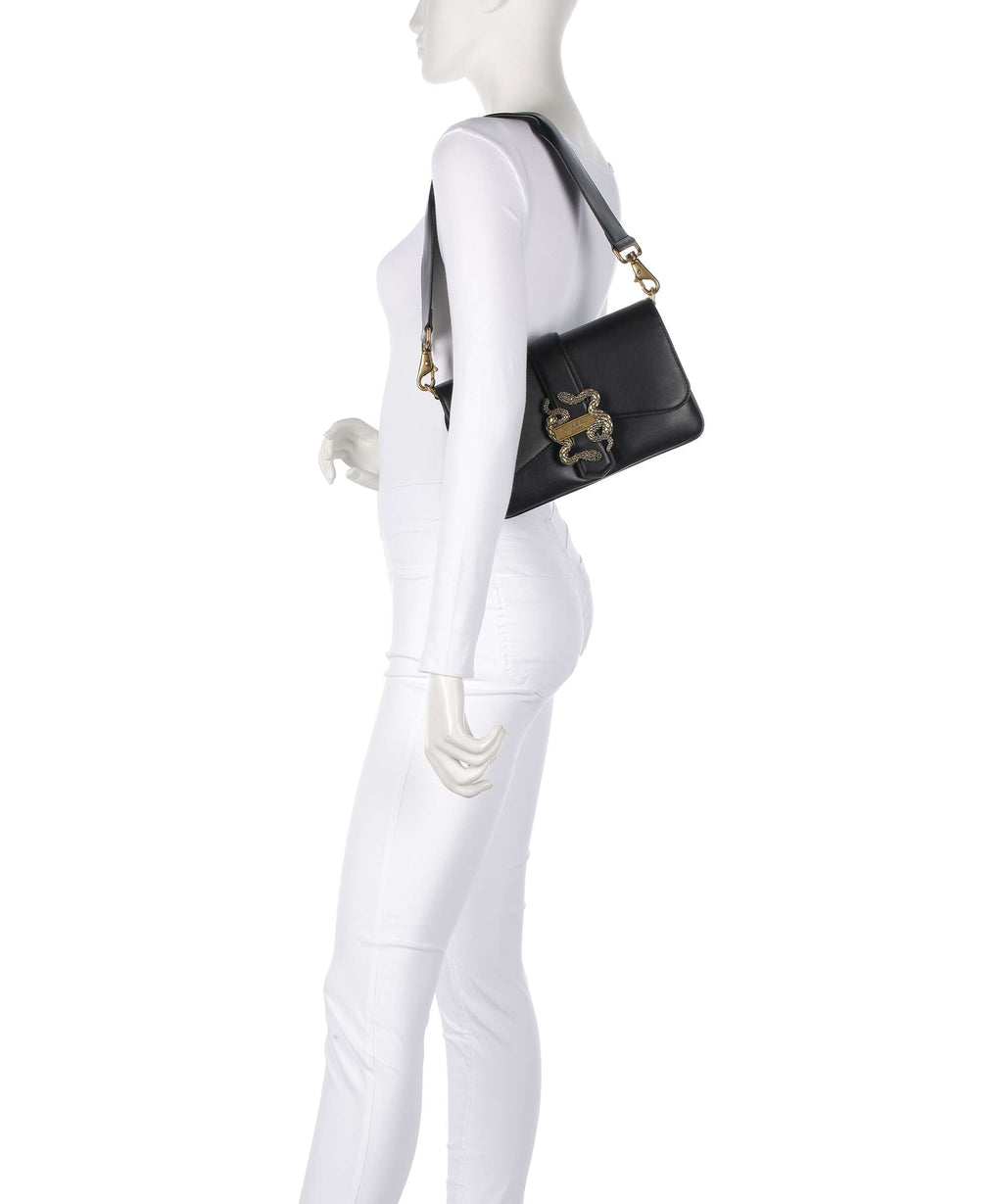 Just Cavalli Iconic Snakes Shoulder bag black