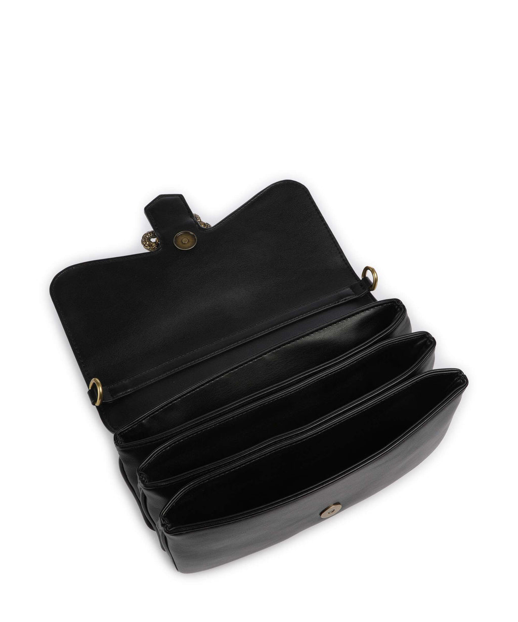 Just Cavalli Iconic Snakes Shoulder bag black