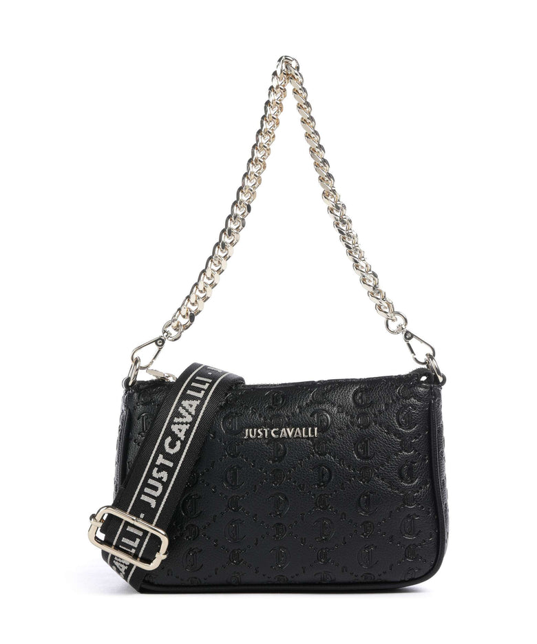 Just Cavalli All Over Gothic Shoulder bag black