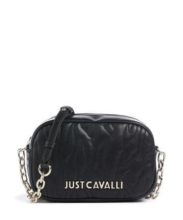 Just Cavalli Quilted Zebra Borsa a tracolla black