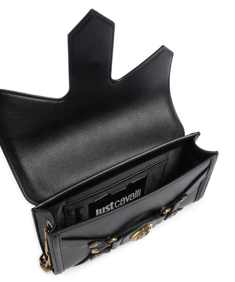 Just Cavalli Crossed Laces Crossbody bag black