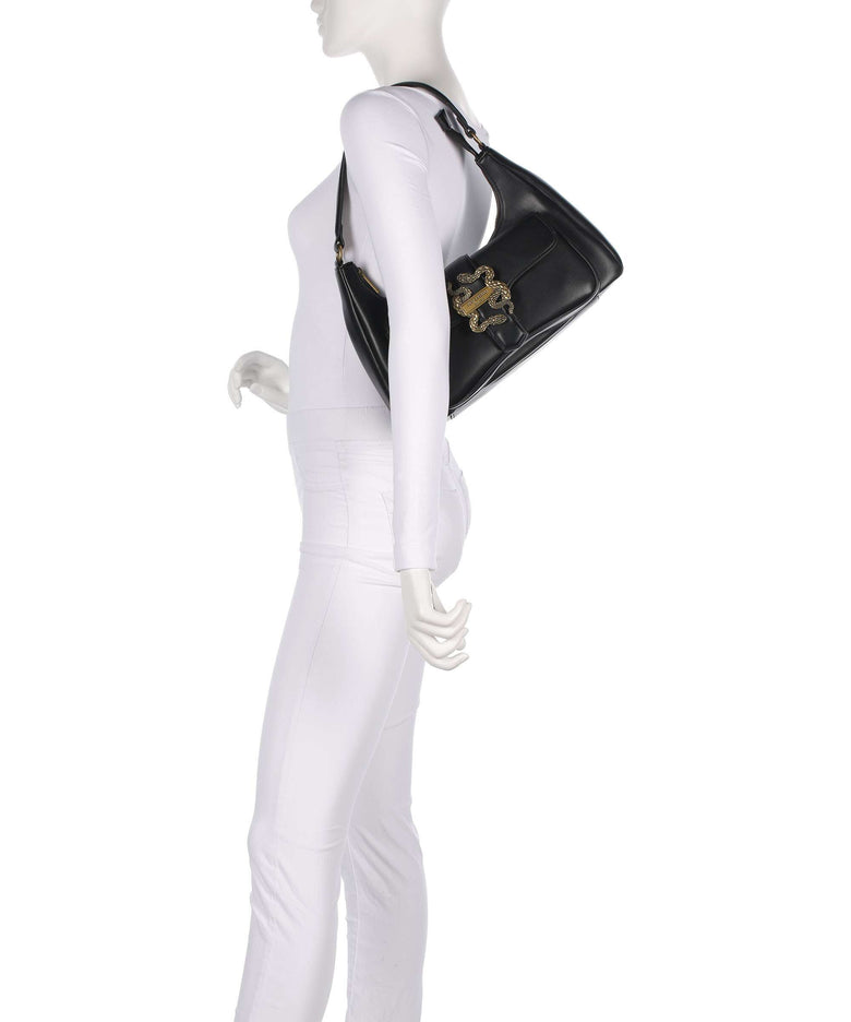 Just Cavalli Iconic Snakes Shoulder bag black