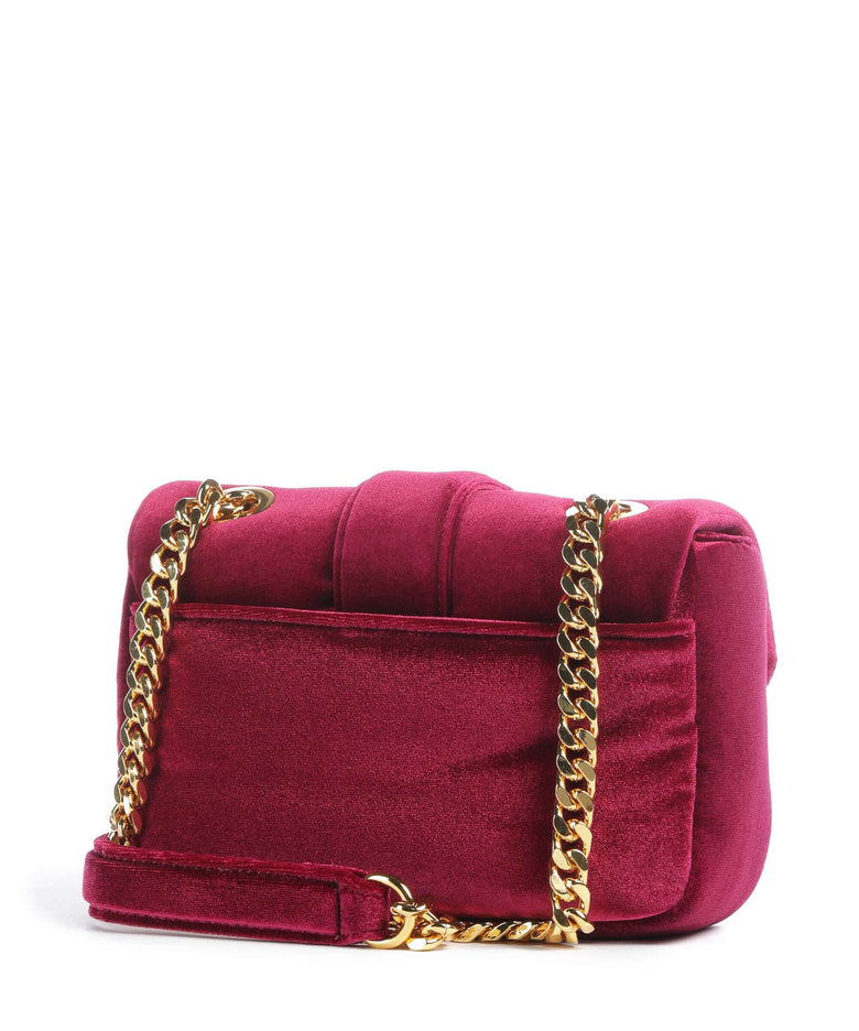 Just Cavalli Iconic Snakes Puffy Shoulder bag dark purple