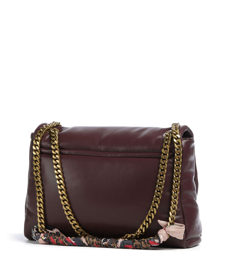 Just Cavalli Puffy Foulard Shoulder bag dark purple
