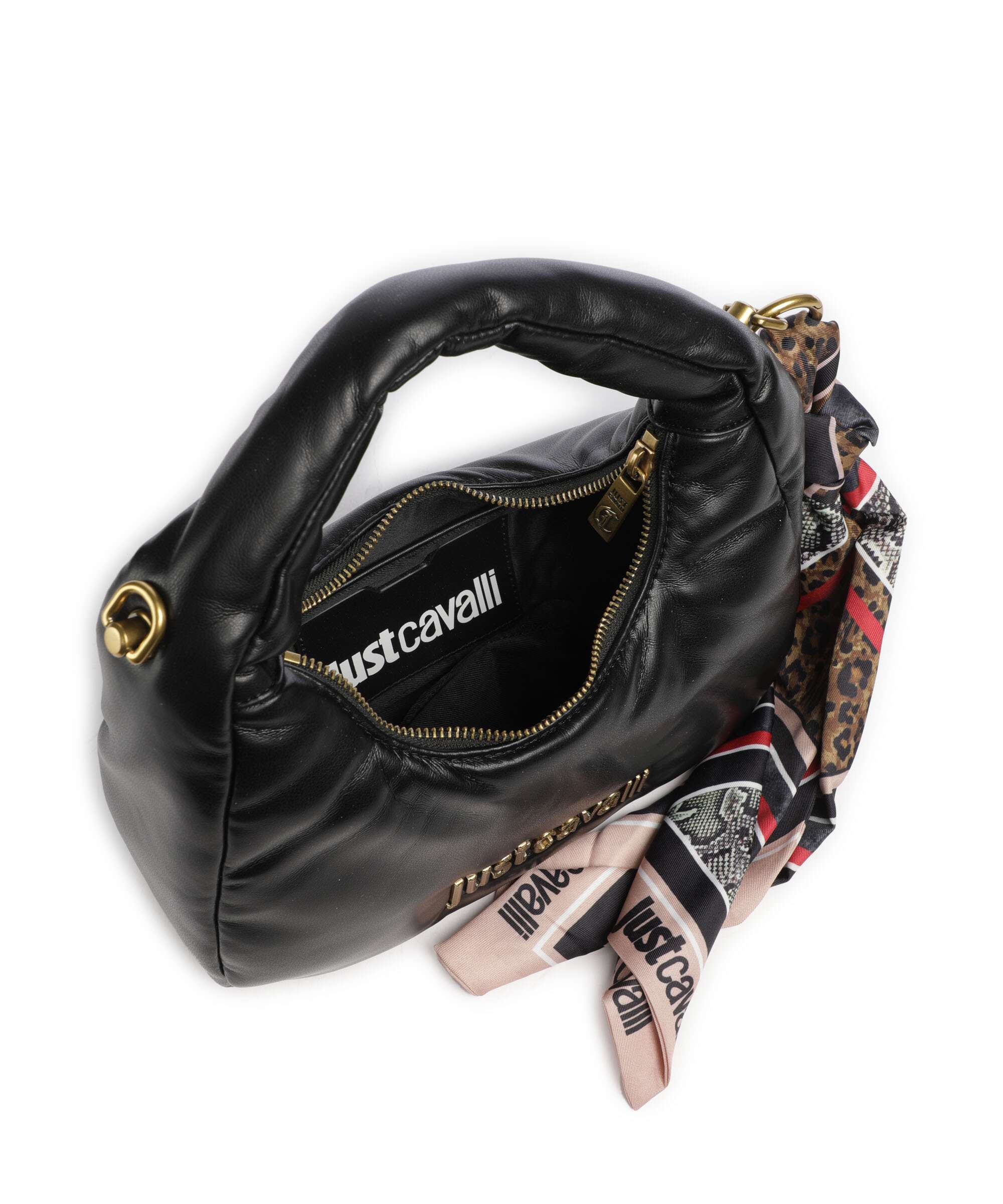 Just Cavalli Puffy Foulard Shoulder bag black