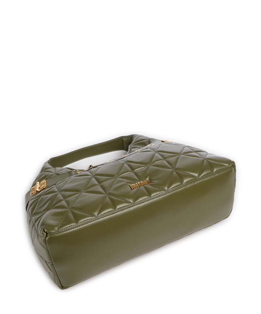 Just Cavalli Hobo bag military olive
