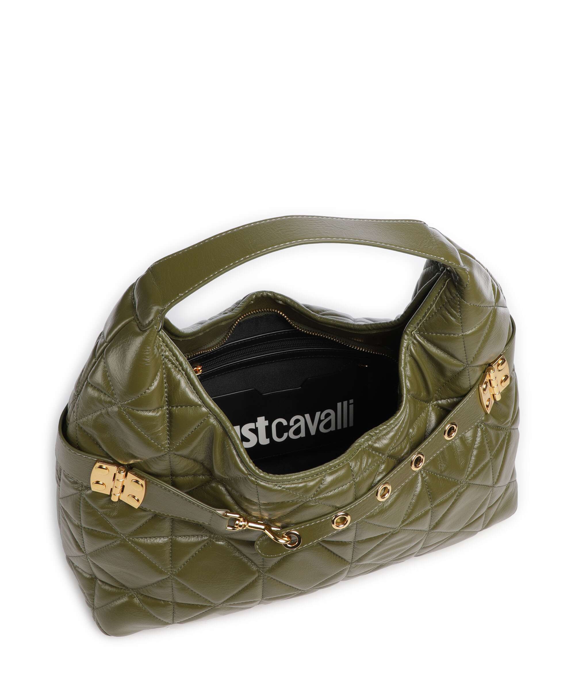 Just Cavalli Hobo bag military olive