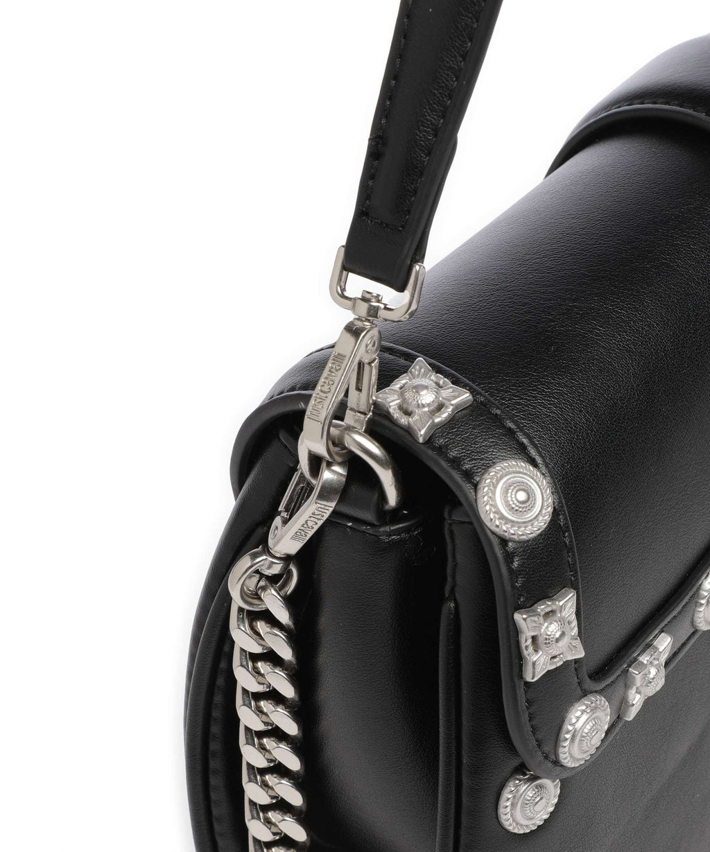 Just Cavalli Iconic Snakes Shoulder bag black