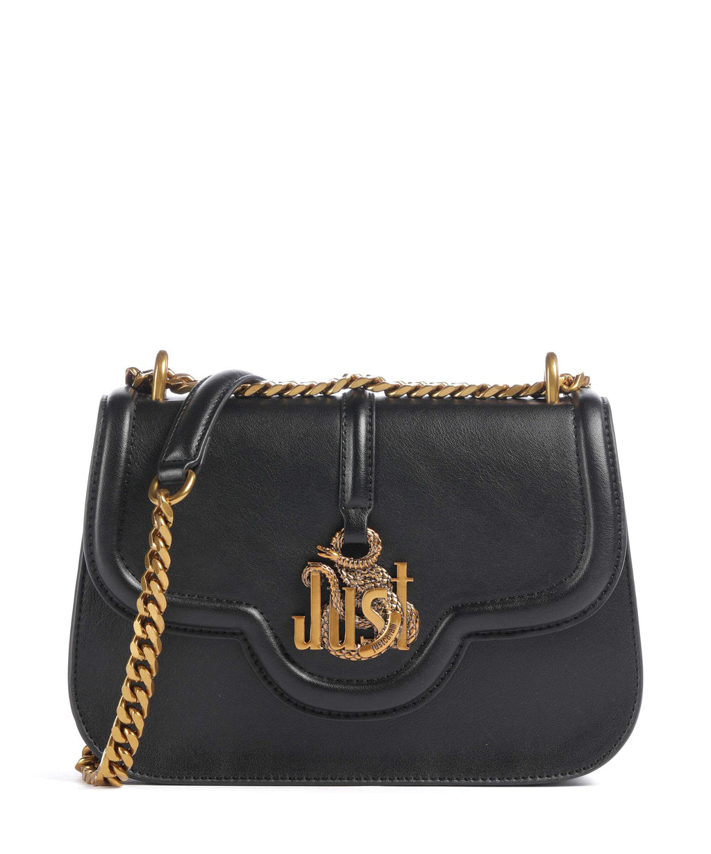 Just Cavalli Just Snake Shoulder bag black