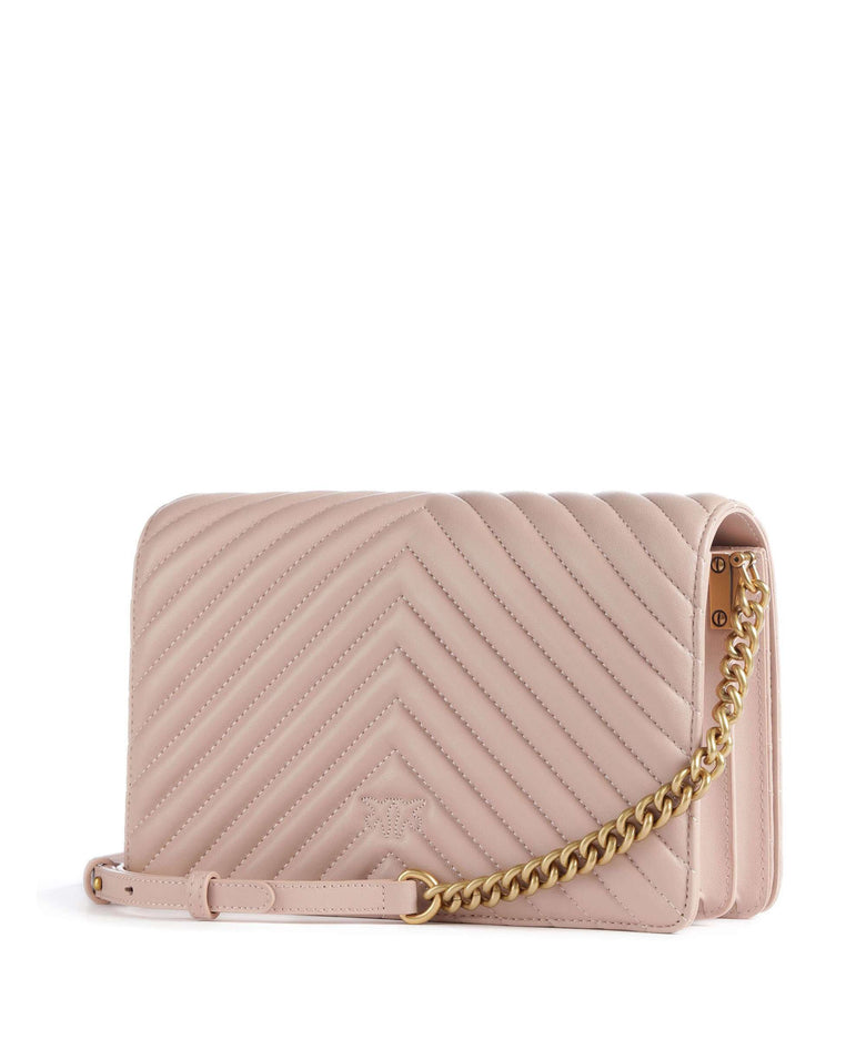 Pinko Love Click Classic Crossbody bag cipria