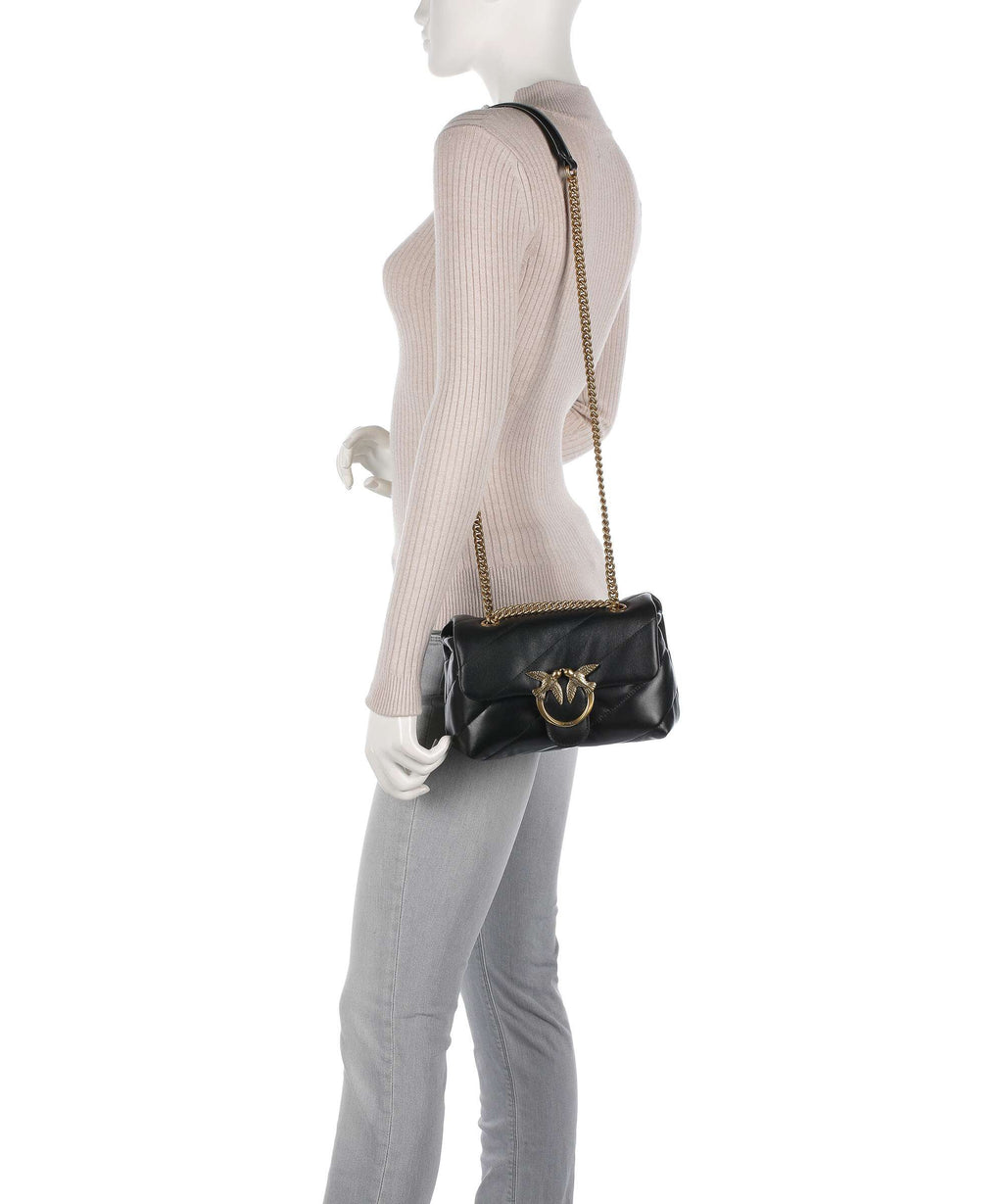 Pinko Love Puff Mini Shoulder bag nero/antique gold