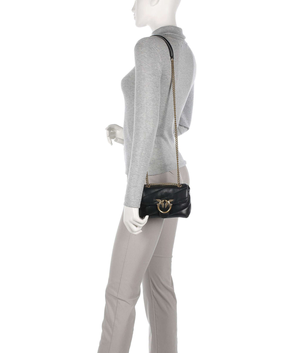 Pinko Love Puff Baby Shoulder bag nero/antique gold
